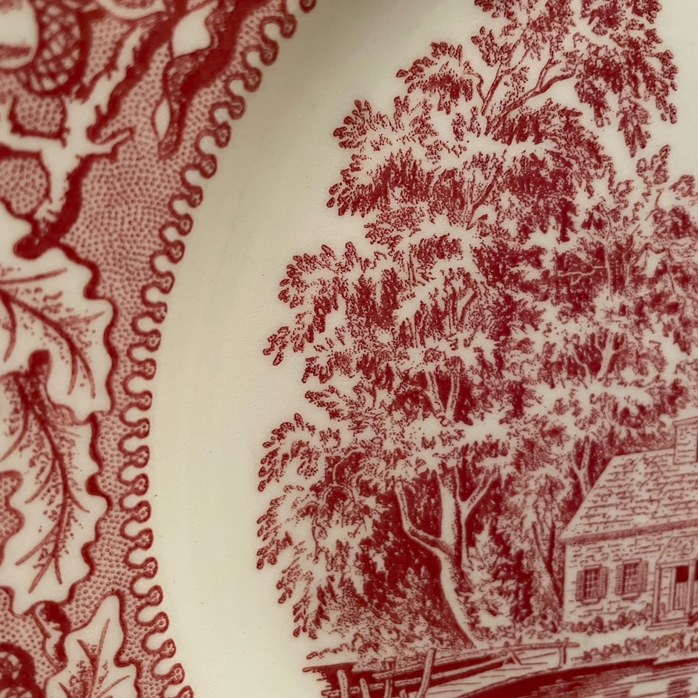 Circa 1965 Ted Transferware Plate - Picture 3 of 5